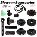 Blowgun Accessories .40 Caliber Spare Parts - Get LOADED! Dart Guards, Grips, Quivers, Sights, Slings, Couplers, Mouthpiece Accessory 