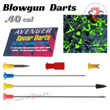 Avenger Blowgun Darts .40 Caliber Broadhead, Spike, Stunner, Super Stun, Target, Spear Point - 6 Styles 10 pack, 25, 100 count/pcs