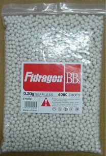 Fidragon Airsoft BBs .20g Seamless Competition Grade Super Precision Ammo - 4000 Round
