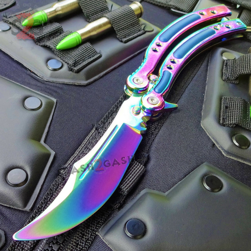 CSGO Rainbow Butterfly Knife TRAINER Dull Spring Latch PRACTICE Baliso ...