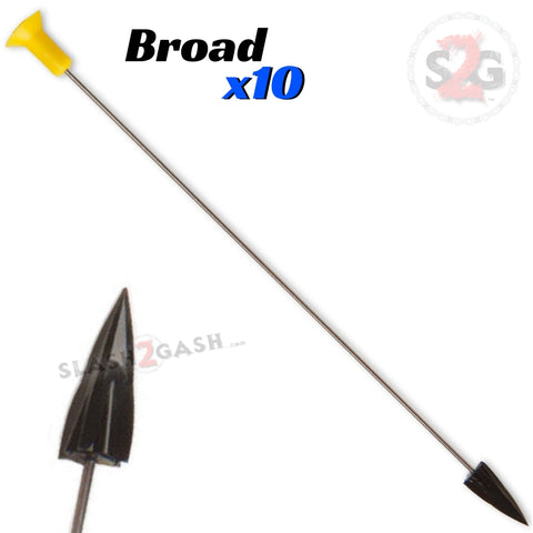 Broadhead Hunting Darts .40 Caliber Blowgun Ammo - 10 Pack