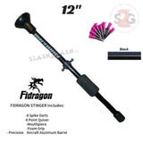 Fidragon Blowguns .40 cal STINGER w/ Spike Darts - Black 12" inch
