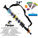 Fidragon 24" Inch Blowgun .40 cal LOADED w/ 42 Darts - Blue - BEST VALUE