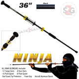 Ninja 36" Blowgun .40 cal w/ 20 Darts - Black - Avenger Blowguns USA