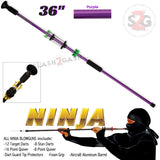 Ninja 36" Blowgun .40 cal w/ 20 Darts - Purple - Avenger Blowguns USA