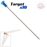 Target Darts Sharp Wire Needles .40 Caliber Blowgun Ammo - 10 Pack