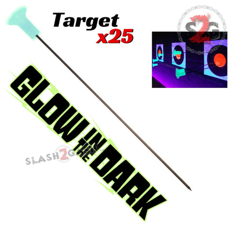 Target Darts Sharp Wire .40 Cal Blowgun Ammo - Glow In The Dark x25