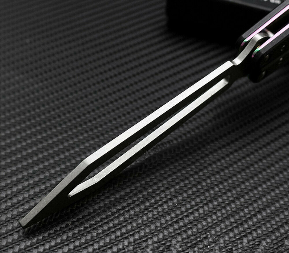 G10 Trainer Butterfly Knife Ball Bearings Practice Balisong Adjustab