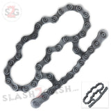 Bike Chain Link Brass Knuckles Heavy Duty Motorcycle Biker Paperweight - Standard