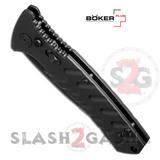 Boker Plus Strike Automatic Knife Black - Tanto Serrated Switchblade w/ Carry Case slash2gash S2G