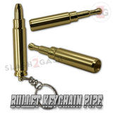 Bullet Keychain Pipe - Discreet One Hitter Hidden Smoking Pipe