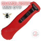 Bumblebee Mini OTF Knife Small Auto Switchblade Dagger - Red