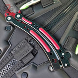Autotronic Butterfly Knife CSGO Red & Black TRAINER Dull PRACTICE CS:GO Counter Strike Balisong
