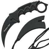 CSGO karambit silver tactical claw neck knife fixed blade knives counter strike CS GO hawkbill with sheath