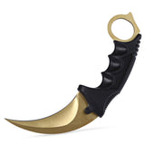 CSGO karambit gold tactical claw neck knife fixed blade knives counter strike CS GO hawkbill with sheath