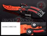 Red Slaughter CSGO Butterfly Knife TRAINER Dull Spring Latch PRACTICE Balisong