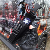 S2G Tactical Knives Captain America OTF Knife D/A Auto Bead Blasted Switchblade *Limited Edtition* Sheath