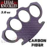 Carbon Fiber Knuckles Legal Duster Lightweight Puncher - Purple Self Defense Paperweight
