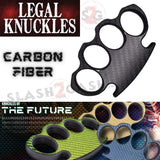 Carbon Fiber Knuckles Legal Duster Lightweight Puncher - Self Defense Paperweight
