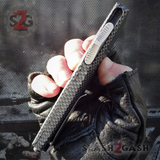 Carbon Fiber OTF Knife Delta Force Automatic Switchblade Knives - Dark Knight S2G slash2gash