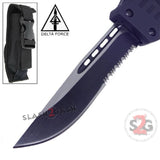 Commando D/A OTF Automatic Knife Black S2G Tactical - Drop Serrated