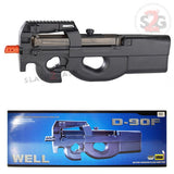 WELL D90F Airsoft Gun SMG (P90) Full Auto Electric AEG Rifle - Plastic Gearbox