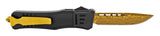 Damascus Etched Commando OTF Knife D/A Auto Switchblade - Asst.