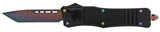 Damascus Etched Commando OTF Knife D/A Auto Switchblade - Asst.