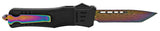 Damascus Etched Commando OTF Knife D/A Auto Switchblade - Asst.
