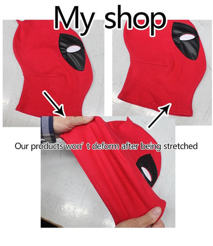 Maschera Deadpool Cosplay Full Face - Cappuccio Supereroe Per Halloween Adulto