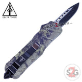 Delta Force OTF Recon D/A Real Tree Camo Automatic Knife Switchblade - Single Edge Plain