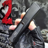 Delta Force VG-10 OTF Knife CNC T6061 w/ Carbon Fiber - Tanto Automatic Switchblade Knives