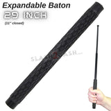 Expandable Baton Metal Police Stick w/ Sheath - 29" Inch