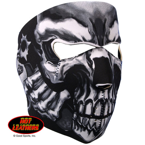 Hot Leathers Assassin Face Mask Neoprene Skull & Pistols Head Wear