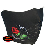 Hot Leathers Ladies Tribal Rose Neoprene 1/2 Mask