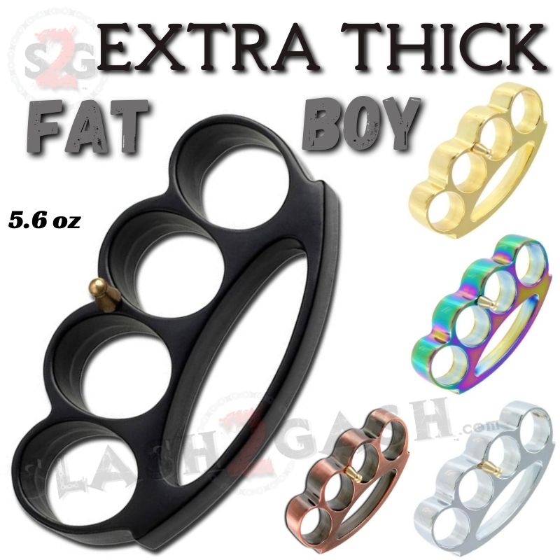 Brass Knuckle Styled Plastic Knuckle Duster Belt Buckle with Prong  Attachment - Black
