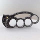Fighter Knuckles with Automatic Karambit Knife - Don't Tread on Me