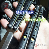 FrankenREP Butterfly Knife TITANIUM Balisong G10 - (clone) Replicant Better Pivots/Bushings Hardware