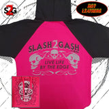 Hot Leathers Sugar Skull Raglan Sweat Shirt Ladies Pull Over Pink Hoodie slash2gash S2G