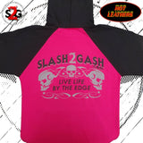 Hot Leathers Sugar Skull Raglan Sweat Shirt Ladies Pull Over Pink Hoodie slash2gash S2G