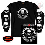 Hot Leathers 2nd Amendment Long Sleeve Double Sided T-Shirt