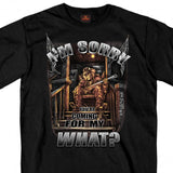 I'm Sorry You're Coming For My What? Cowboy Skeleton w/ Shotgun T-Shirt slash2gash S2G