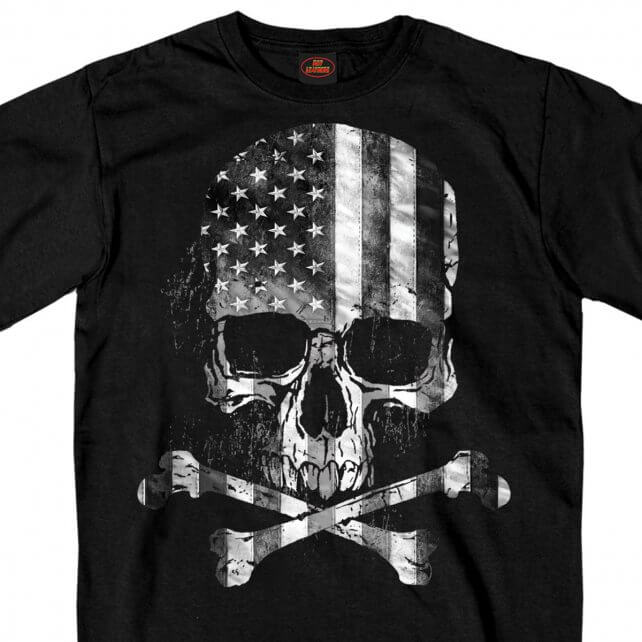 Flag Skull T-Shirt Crossbones Mens Short Sleeve slash2gash S2G – Slash2Gash
