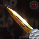 Gold Recon OTF Knife D/A Carbon Fiber Switchblade *Limited Edition* Automatic Delta Force Knives - Dagger Plain