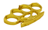 Gunslinger Brass Knuckles Crossed Pistols Handcuff Chain - Asst. colors