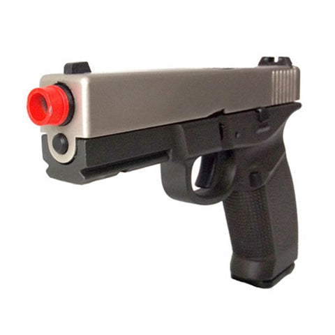 HFC Full Metal Dark Hawk Gas Blowback Airsoft Pistol W/ Gun Case - Two Tone