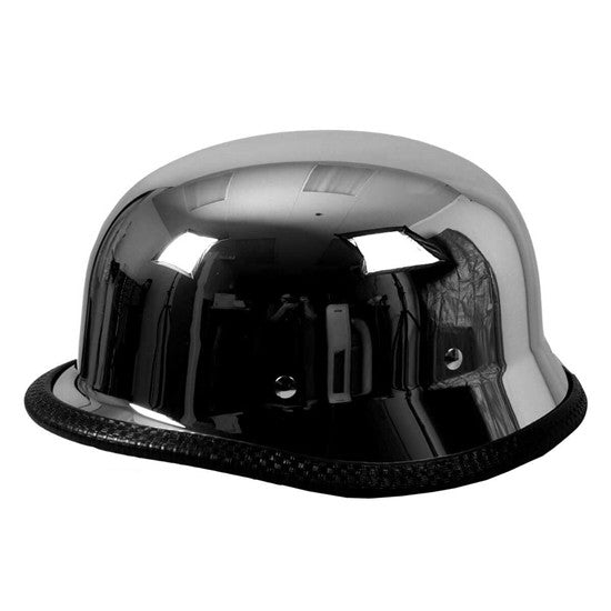 Hot Leathers German Style Chrome Low Profile Novelty Helmet