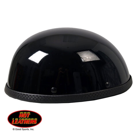 Hot Leathers Turtle Style Gloss Black Low Profile Novelty Helmet Shiny – Slash2Gash