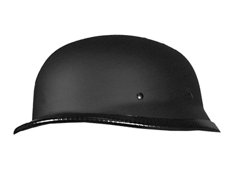 german low profile motorcycle helmet Hot Leathers German Style Matte Black Low Profile Novelty Helmet Dull – Slash2Gash