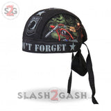 Hot Leathers Vets Dont Forget POW Headwrap Premium Biker Du-Rag Commemorative Veteran HWH1015